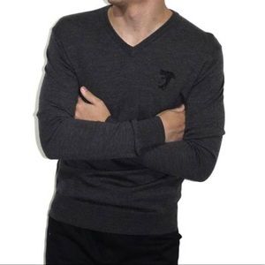 Versace Wool V Neck Sweater